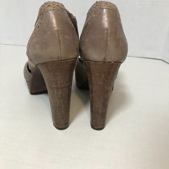 Halogen 80’s Inspired platform sandal Leather "Lynden' 6 M - Picture 9 of 12